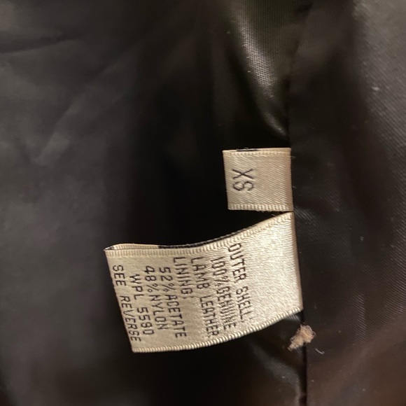 90s Calvin Klein trench style leather jacket - Picture 6 of 8